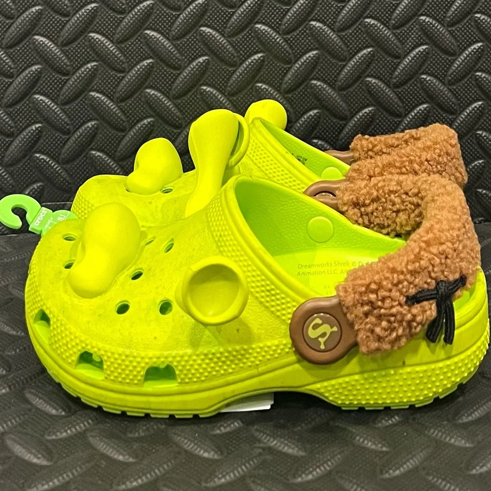 Classic Dreamworks Shrek Clog Crocs Lime Punch 209378-3TX Junior‎ Kids Size J1